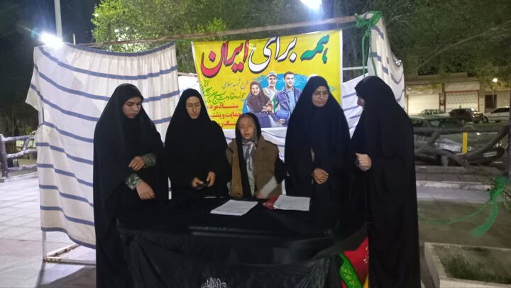 تصاویر/ فعالیت موکب فرهنگی مدرسه علمیه فاطمه الزهرا البتول(س) کشکوئیه در تجمعات شبانه
