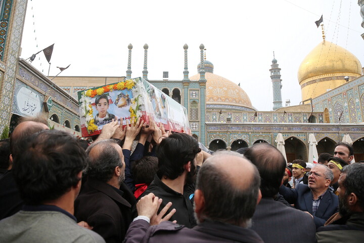 تصاویر/ مراسم تشییع شهید دانش آموز محمد حسین دهقان