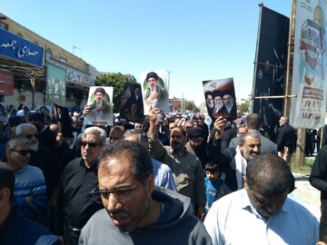 تصاویر/ راهپیمایی نمازگزاران بوشهری در بیعت با رهبر انقلاب