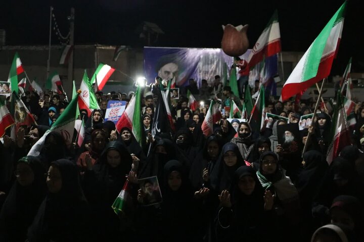 تصاویر/اجتماع اقتدار امت اهالی شهرک شرافت شوشتر