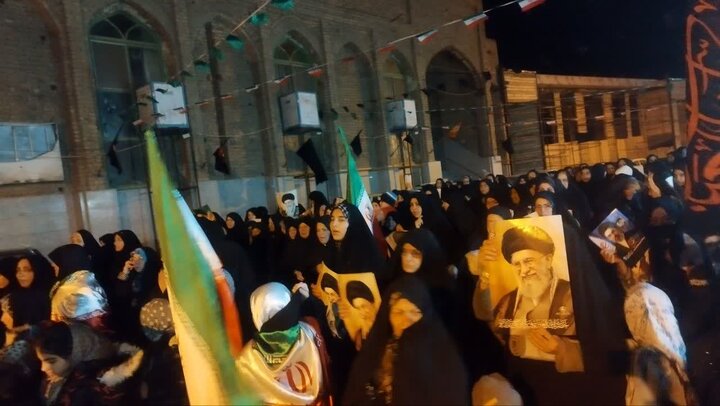تصاویر/اجتماع مردم ولایتمدار روستاهای ویدوجا ،آزران و ورکان بخش برزک کاشان