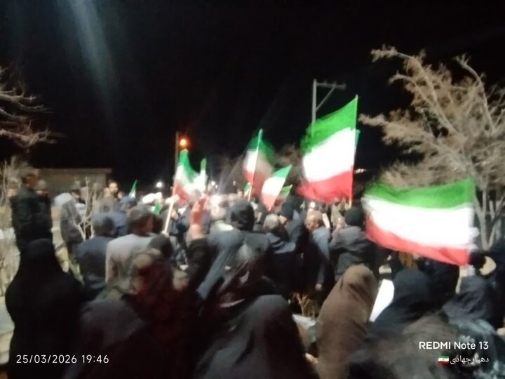 تصاویر/اجتماع مردم ولایتمدار روستاهای ویدوجا ،آزران و ورکان بخش برزک کاشان