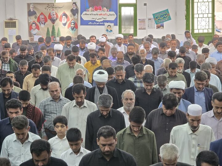تصاویر/ اقامه نماز جمعه در شهر ریگان
