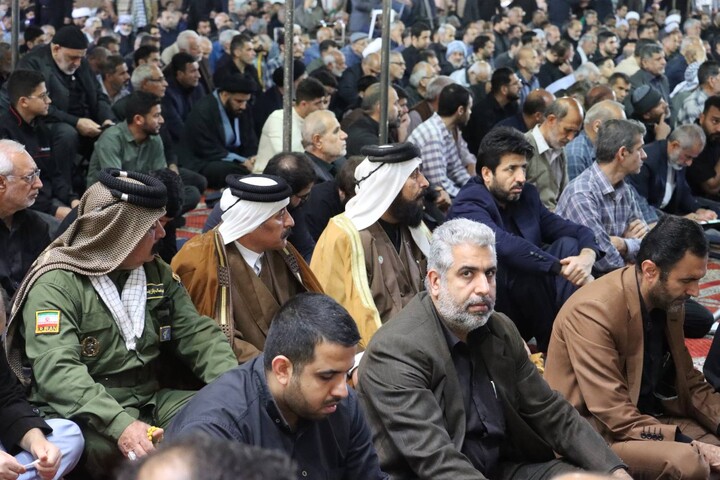 آیین وداع و تشییع پیکرهای پاک مدافعان امنیت و عزت میهن در اهواز