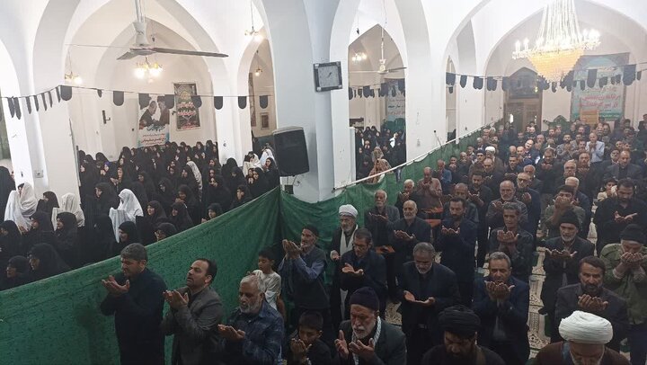 تصاویر/ نمازعبادی سیاسی جمعه بخش کویرات