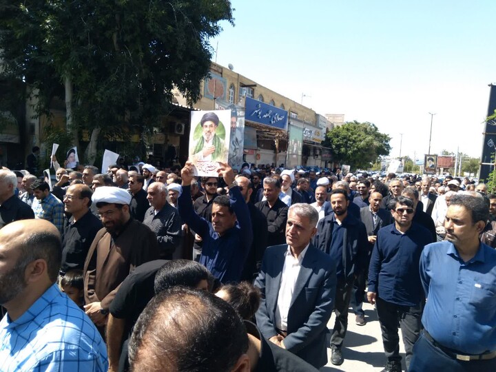تصاویر/ راهپیمایی نمازگزاران بوشهری در بیعت با رهبر انقلاب