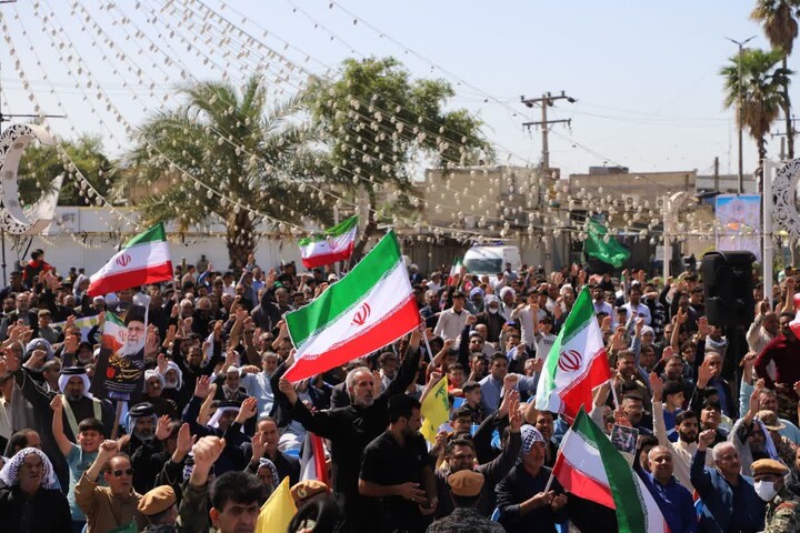 همبستگی عشایر غیور ایران و حشد‌الشعبی عراق در شهرستان دشت آزادگان