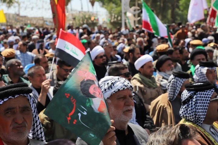 همبستگی عشایر غیور ایران و حشد‌الشعبی عراق در شهرستان دشت آزادگان