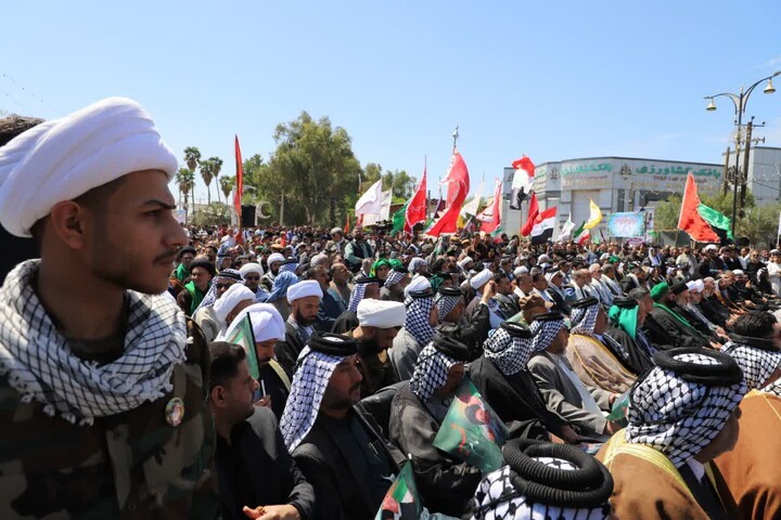 همبستگی عشایر غیور ایران و حشد‌الشعبی عراق در شهرستان دشت آزادگان