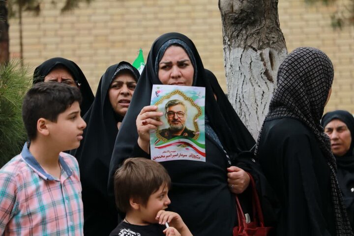 تصاویر/ مراسم تشییع شهید سردار امیر امیر محمدی در کرمان