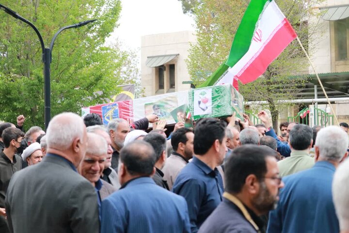 تصاویر/ مراسم تشییع شهید سردار امیر امیر محمدی در کرمان