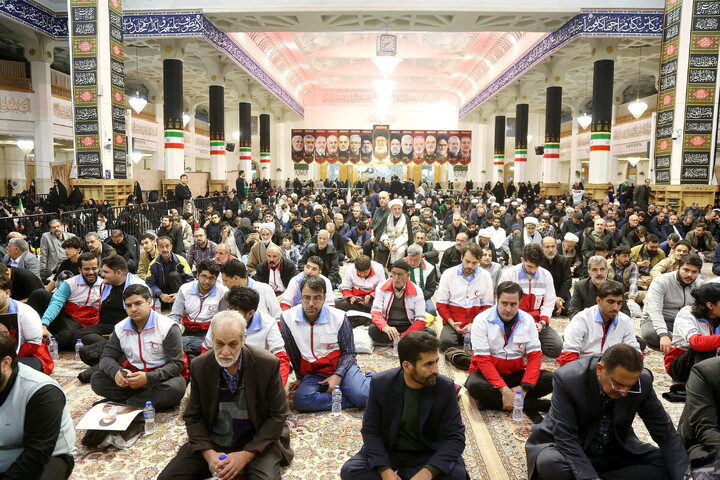 تصاویر/ آیین بزرگداشت شهادت وزیر اطلاعات در حرم مطهر بانوی کرامت