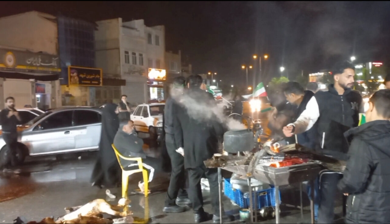 فیلم| حال و هوای موکب میدان همافر ساعتی پس از بامداد جمعه