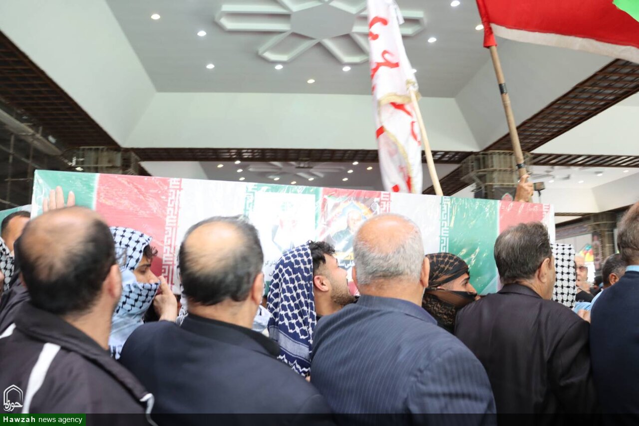 مردم اهواز، فرزندان شهید خود را بدرقه کردند