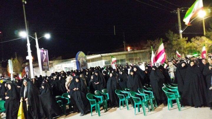 تصاویر/ تجمع شبانه در شهر کوهبنان
