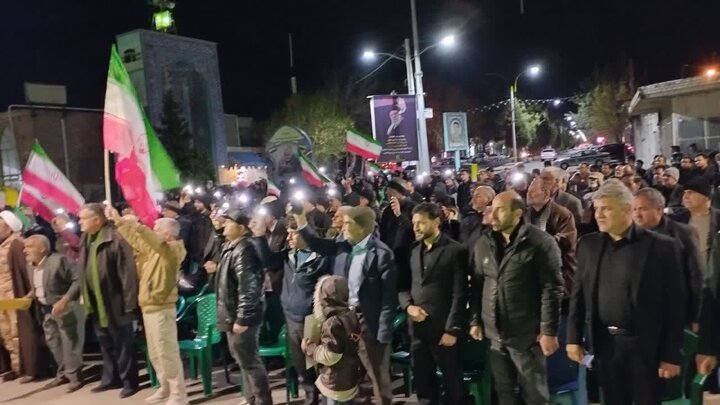 تصاویر/ تجمع شبانه در شهر کوهبنان