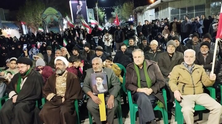 تصاویر/ تجمع شبانه در شهر کوهبنان