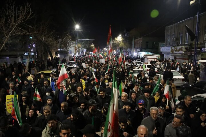 تصاویر/ شکوه ارومیه در تشییع شهدای حمله تروریستی آمریکایی صهیونسیتی