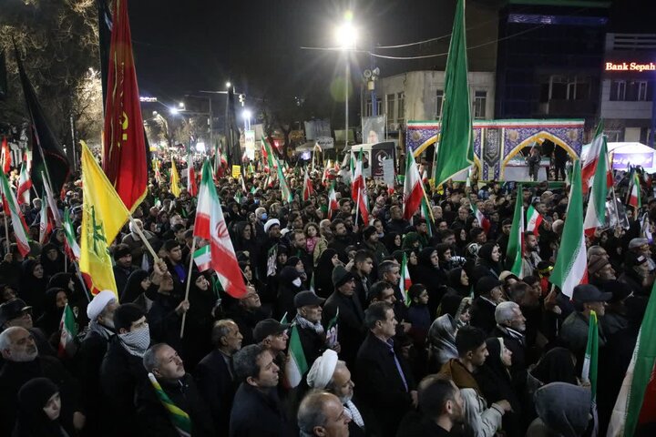 تصاویر/ شکوه ارومیه در تشییع شهدای حمله تروریستی آمریکایی صهیونسیتی