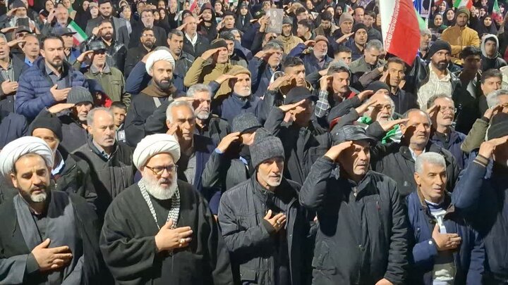 تصاویر/ تجمع مردم شهرستان میاندوآب در بیست و هفتمین شب متوالی
