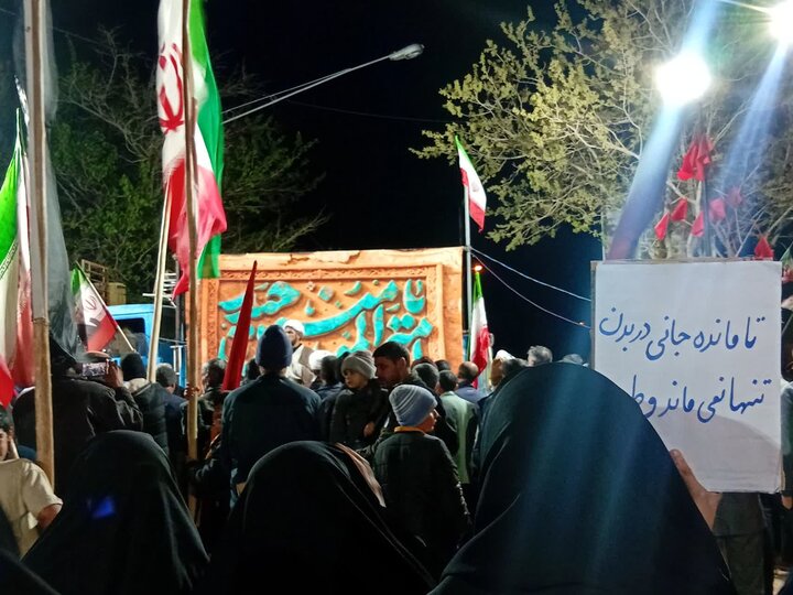 تصاویر/ تجمع شبانه در شهر محی آباد