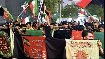 تجمع اتباع افغانستانی مقیم شهر کنگان در حمایت از نظام جمهوری اسلامی ایران