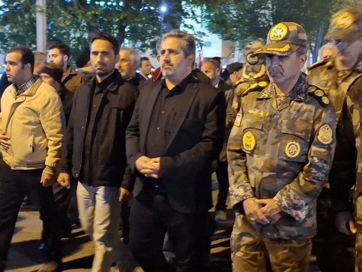 تصاویر/تشییع باشکوه پیکر شهید دفاع مقدس رمضان سرگرد مهندس پیام رجبی درآران وبیدگل