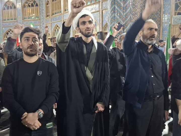 تصاویر/تشییع باشکوه پیکر شهید دفاع مقدس رمضان سرگرد مهندس پیام رجبی درآران وبیدگل
