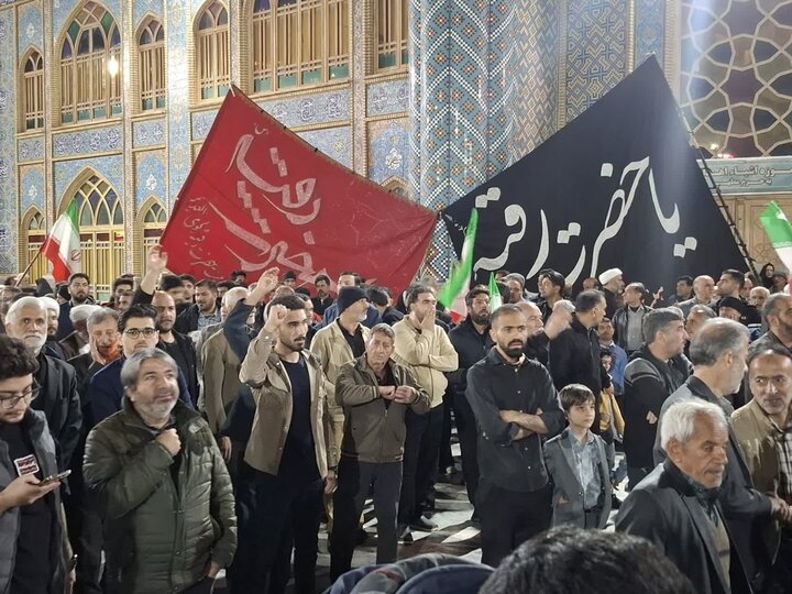 تصاویر/تشییع باشکوه پیکر شهید دفاع مقدس رمضان سرگرد مهندس پیام رجبی درآران وبیدگل