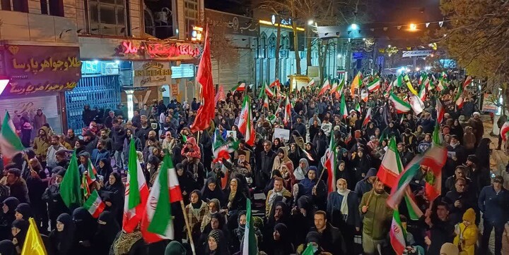 تصاویر / بیست و نهمین شب تجمع هم‌بستگی و انتقام‌جویی مردم ولایتمدار ملایر