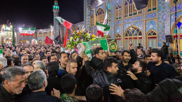 تصاویر/وداعی حماسی و باشکوه، آوازی از شجاعت و وفا، در حرم مطهر محمد هلال بن علی (ع)