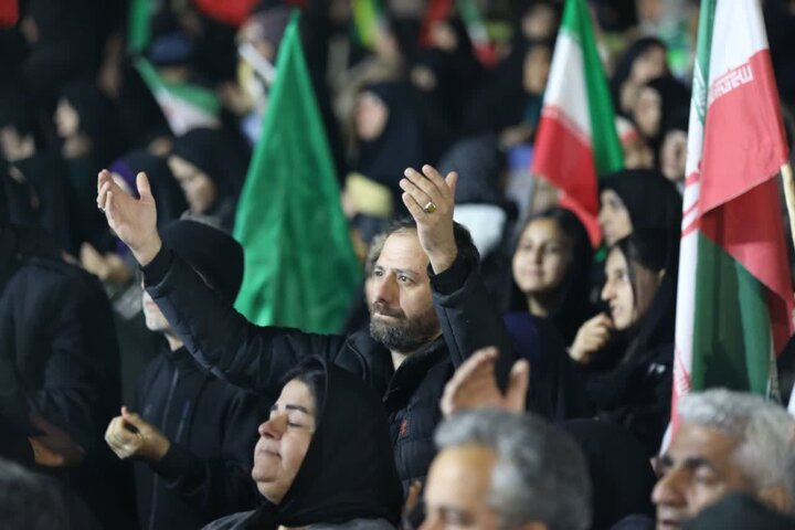 تصاویر/ تجمع شبانه در شهر رفسنجان