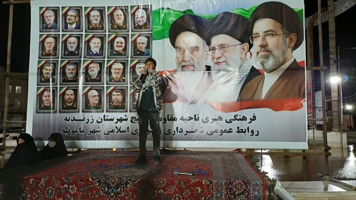 تصاویر/بیست و هشتمین شب حضور پرشور مردم ولایتمدار مامونیه در تجدید بیعت با آرمان‌های انقلاب