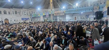 تصاویر / بزرگداشت شهادت دکتر علی لاریجانی در مصلّای شهرستان آمل