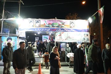 تصاویر/ موکب‌های مردمی شهرستان سرخه در تجمع «شب‌های اقتدار»