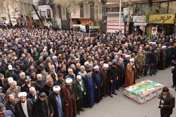 تصاویر/ تشییع پیکر پاک شهدای اقتدار «امیرحسین بختیاری» و «ابوالفضل حاج محمدی» در شاهرود