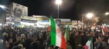 تصاویر/ تجمع شبانه در شهر اسکو