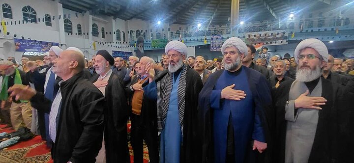 بزرگداشت شهادت دکتر علی لاریجانی در مصلّای آمل