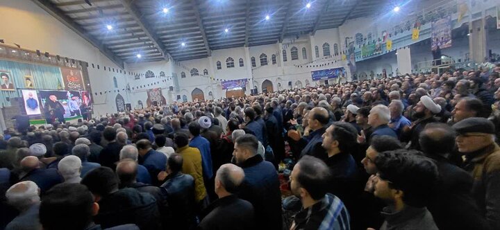 بزرگداشت شهادت دکتر علی لاریجانی در مصلّای آمل