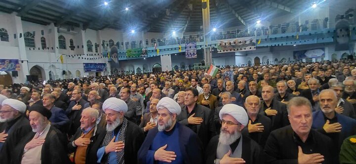 بزرگداشت شهادت دکتر علی لاریجانی در مصلّای آمل