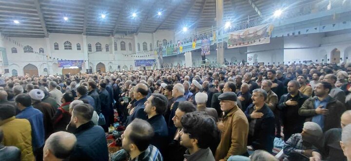 بزرگداشت شهادت دکتر علی لاریجانی در مصلّای آمل