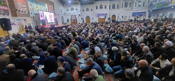بزرگداشت شهادت دکتر علی لاریجانی در مصلّای آمل