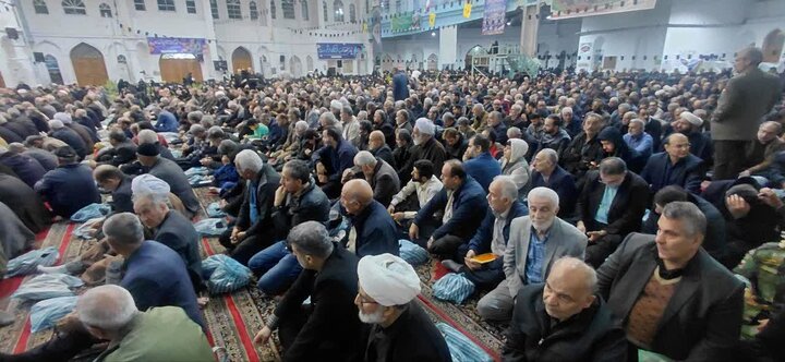 بزرگداشت شهادت دکتر علی لاریجانی در مصلّای آمل