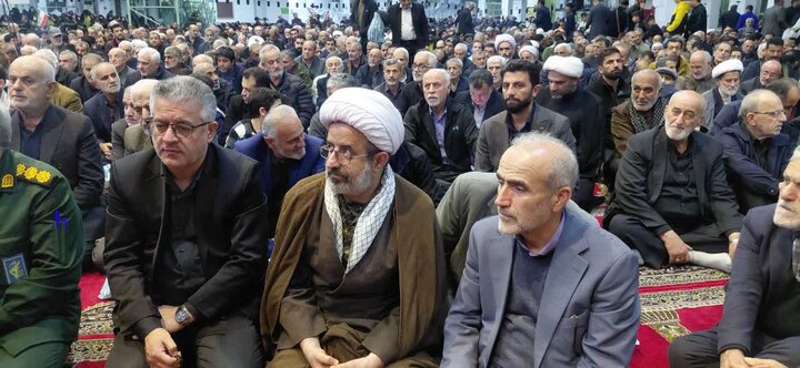 بزرگداشت شهادت دکتر علی لاریجانی در مصلّای آمل