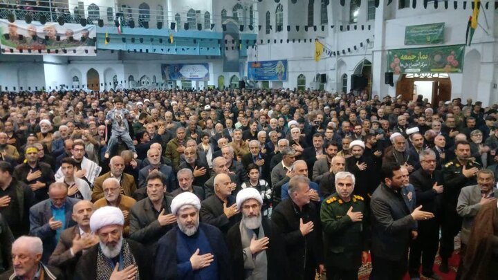بزرگداشت شهادت دکتر علی لاریجانی در مصلّای آمل