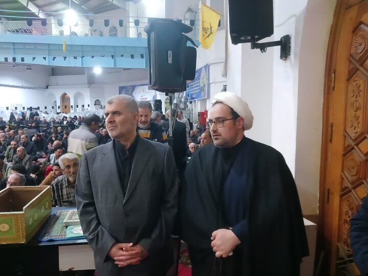 بزرگداشت شهادت دکتر علی لاریجانی در مصلّای آمل