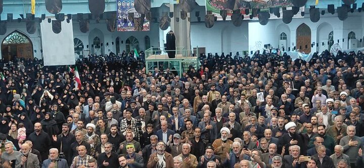 بزرگداشت شهادت دکتر علی لاریجانی در مصلّای آمل