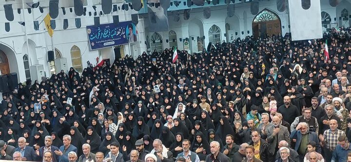 بزرگداشت شهادت دکتر علی لاریجانی در مصلّای آمل