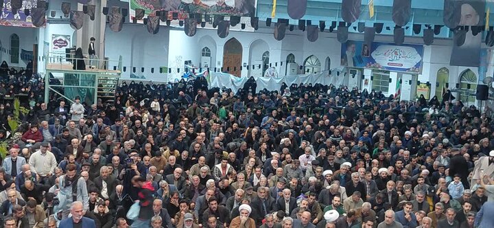 بزرگداشت شهادت دکتر علی لاریجانی در مصلّای آمل