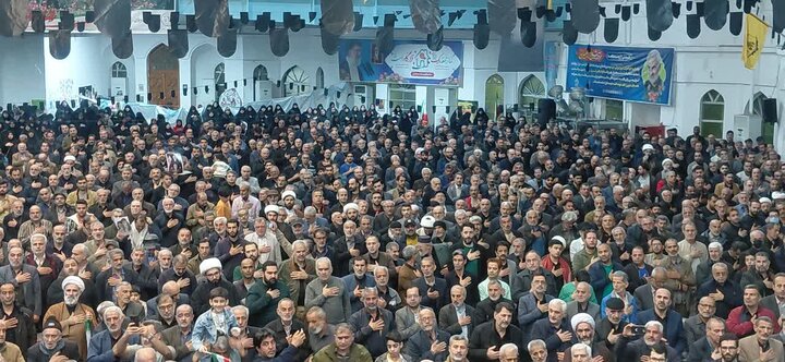 بزرگداشت شهادت دکتر علی لاریجانی در مصلّای آمل
